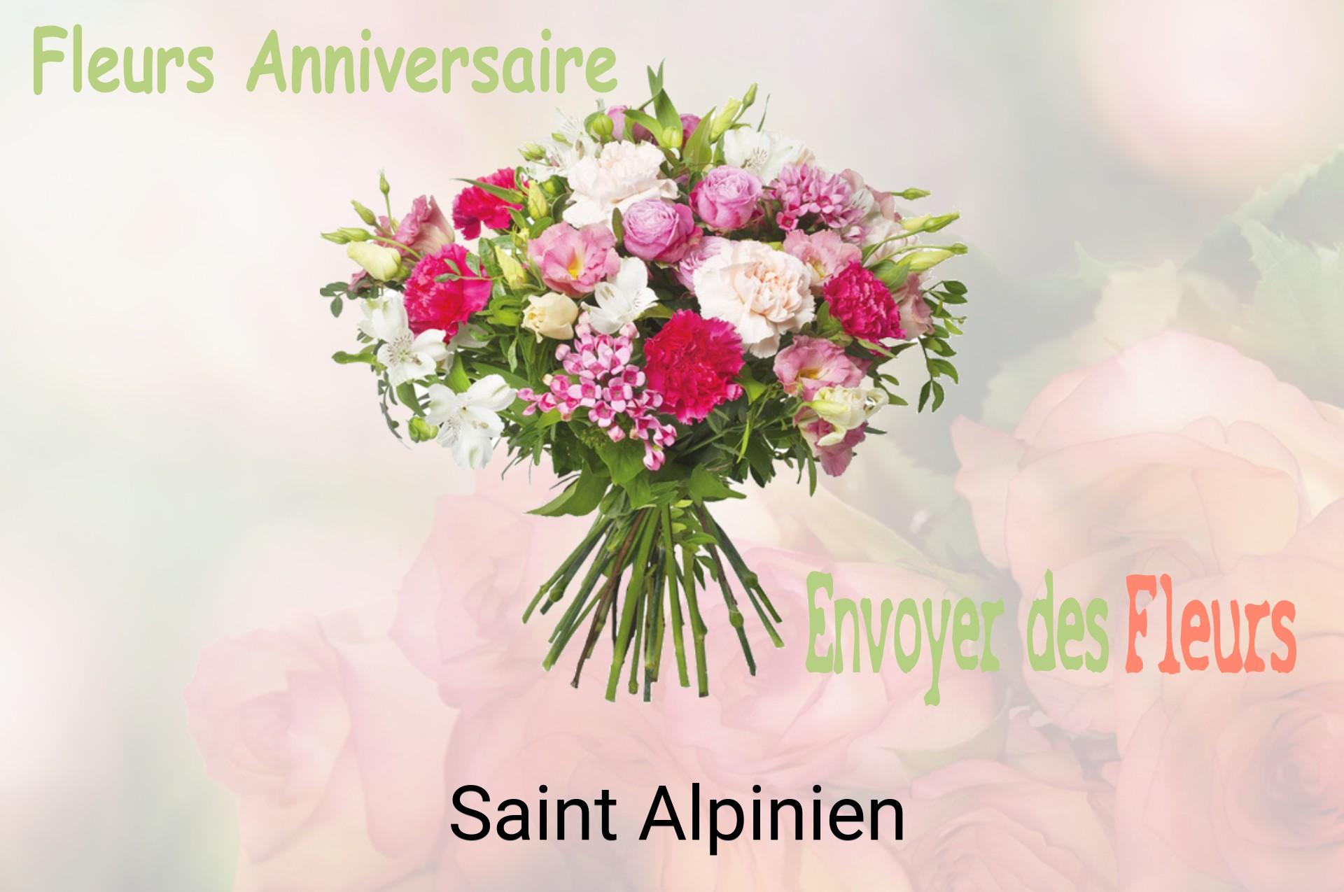 Bouquet de fleurs d’anniversaire livré à Saint-Alpinien