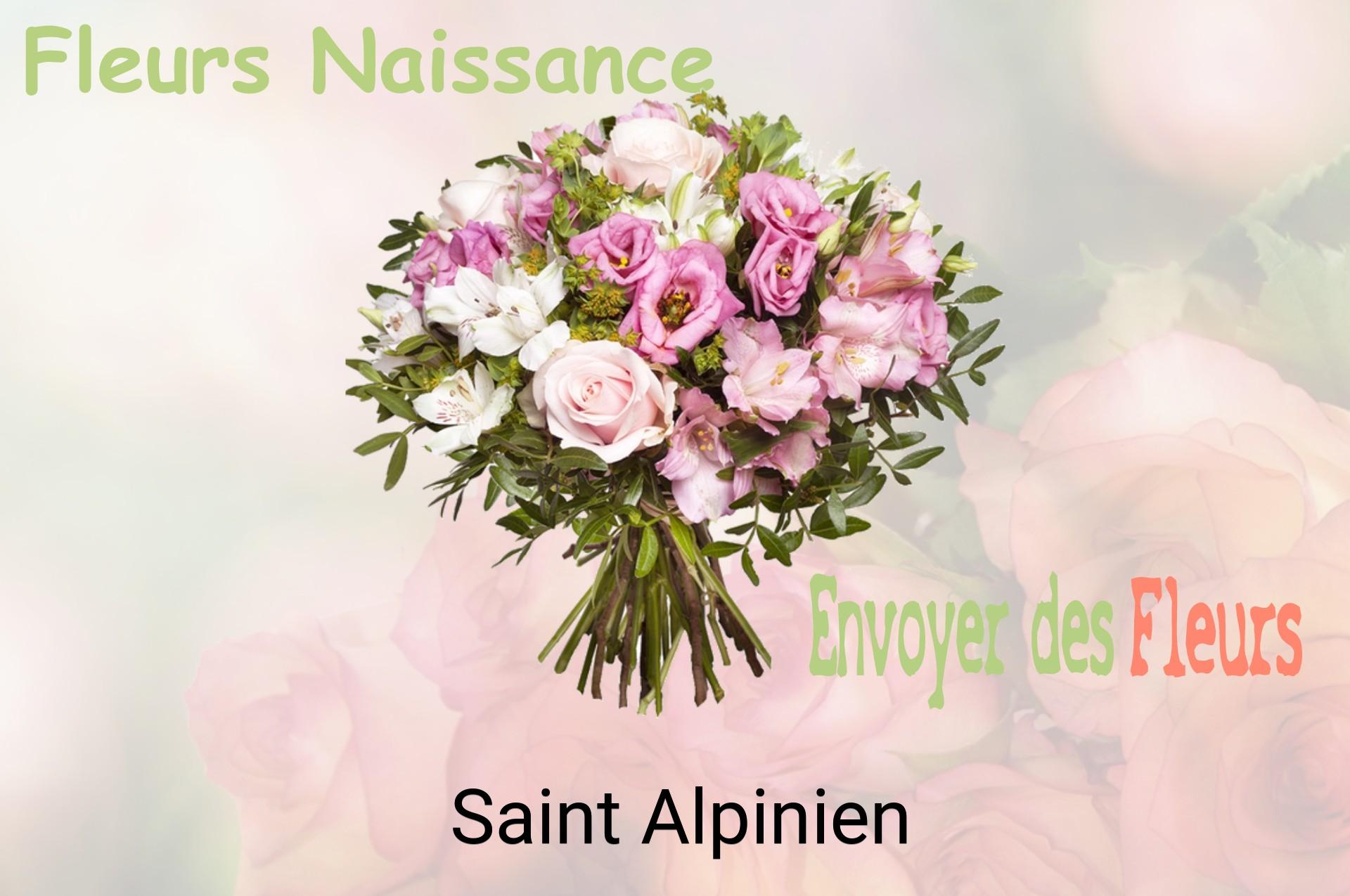 Bouquet de fleurs de naissance livré à Saint-Alpinien